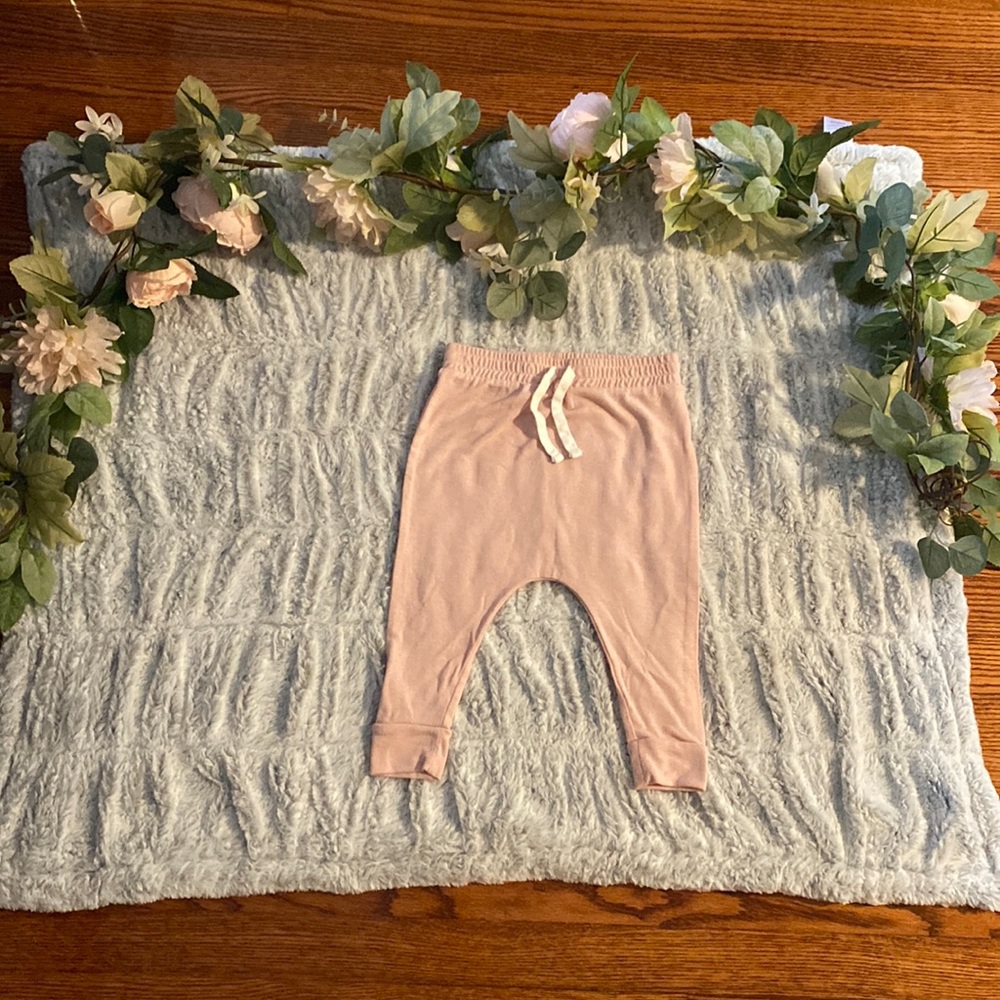 Stem Baby Bottoms | Pink Droppy Nordstrom Stem Pants-size 24 months
